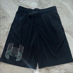 Under Armour Boys Black Athletic Shorts